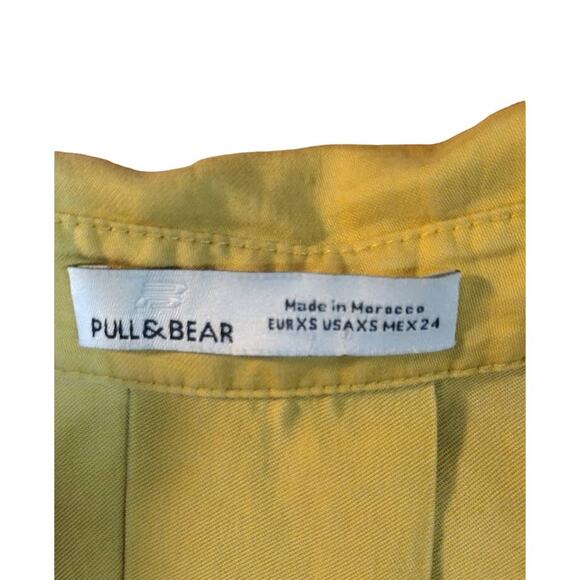 Pull&Bear Button Up Cropped Top, Gold, Sz XS - Picture 4 of 4